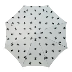 Housefly Drawing Motif Print Pattern Golf Umbrellas by dflcprintsclothing