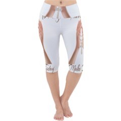 Panther World Limited Edition Prayer  Lightweight Velour Cropped Yoga Leggings by Pantherworld143