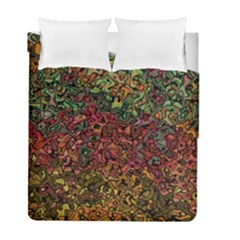 Stylish Fall Colors Camouflage Duvet Cover Double Side (full/ Double Size) by SpinnyChairDesigns