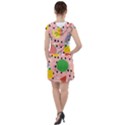 Cats and fruits  Drawstring Hooded Dress View2