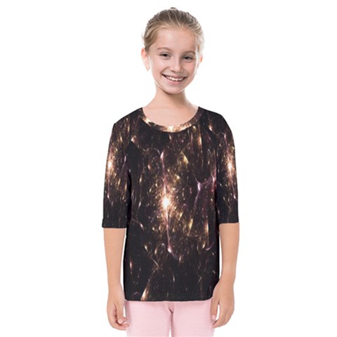 Glowing Sparks Kids  Quarter Sleeve Raglan Tee by Sparkle
