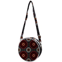 Tribal Aztec Mandala Art Crossbody Circle Bag by tmsartbazaar