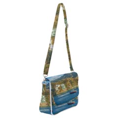 Taganga Bay Landscape, Colombia Shoulder Bag With Back Zipper