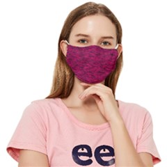 Fuschia Pink Melee Fitted Cloth Face Mask (adult)