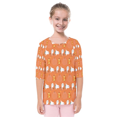Halloween Kids  Quarter Sleeve Raglan Tee by Sparkle