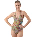 Quarantine Spring Halter Cut-Out One Piece Swimsuit