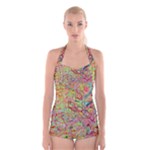 Quarantine Spring Boyleg Halter Swimsuit 