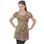 Quarantine Spring Puff Sleeve Tunic Top