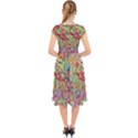 Quarantine Spring Cap Sleeve Front Wrap Midi Dress View2