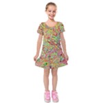 Quarantine Spring Kids  Short Sleeve Velvet Dress