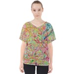 Quarantine Spring V-Neck Dolman Drape Top