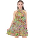 Quarantine Spring Halter Neckline Chiffon Dress  View1