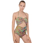 Quarantine Spring Scallop Top Cut Out Swimsuit