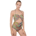 Quarantine Spring Scallop Top Cut Out Swimsuit View1