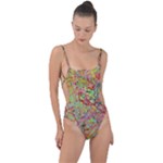 Quarantine Spring Tie Strap One Piece Swimsuit