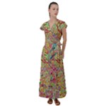 Quarantine Spring Flutter Sleeve Maxi Dress