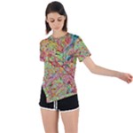 Quarantine Spring Asymmetrical Short Sleeve Sports Tee