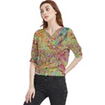 Quarantine Spring Quarter Sleeve Blouse