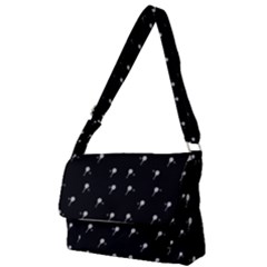 Black And White Tennis Motif Print Pattern Full Print Messenger Bag (s)