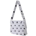 Black And White Baseball Print Pattern Full Print Messenger Bag (L) View2