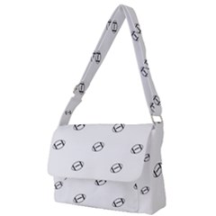 American Football Ball Motif Print Pattern Full Print Messenger Bag (s)