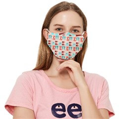 Retro Digital Fitted Cloth Face Mask (adult) by Mariart