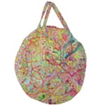 Spring Ring Giant Round Zipper Tote