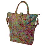 Spring Ring Buckle Top Tote Bag