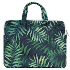 Green Leaves Double Pocket Laptop Bag by goljakoff