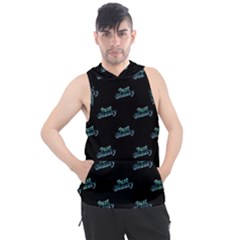 Just Beauty Words Motif Print Pattern Men s Sleeveless Hoodie