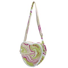 Vector Vivid Marble Pattern 6 Heart Shoulder Bag by goljakoff