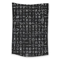 Alchemical Symbols - Collected Inverted Large Tapestry by WetdryvacsLair