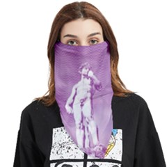 Modul Statue Greek Athlete Vaporwave Face Covering Bandana (triangle)