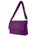 Pattern Texture Geometric Patterns Purple Full Print Messenger Bag (M) View1