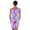 Love Hearts Valentine Decorative Wrap Front Bodycon Dress View2