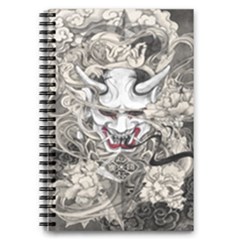 Samurai Oni Mask 5 5  X 8 5  Notebook by Saga96