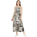 Samurai Oni Mask Boho Sleeveless Summer Dress View1