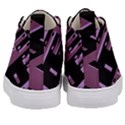 Dark Geometric Shapes Print Pattern Kids  Mid-Top Canvas Sneakers View4