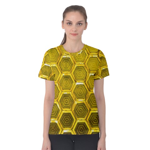Hexagon Windows Women s Cotton Tee by essentialimage365