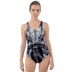 Kraken Cut-out Back One Piece Swimsuit by ExtraAwesomeSauce