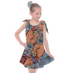 Chinese Phoenix Kids  Tie Up Tunic Dress by ExtraAwesomeSauce