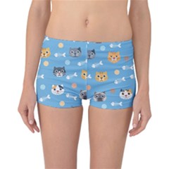 Cute Cat Pattern Reversible Boyleg Bikini Bottoms by ExtraAwesomeSauce