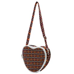 Native American Pattern Heart Shoulder Bag by ExtraAwesomeSauce