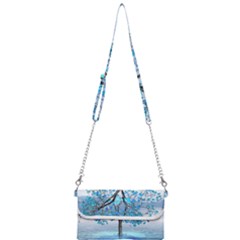 Crystal Blue Tree Mini Crossbody Handbag by icarusismartdesigns