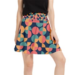 Shapes Pattern Waistband Skirt