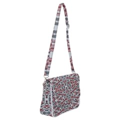 Multicolored Intricate Geometric Pattern Shoulder Bag With Back Zipper