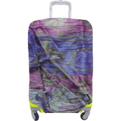 Warp And Weft Luggage Cover (large) by kaleidomarblingart