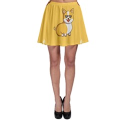 Corgi And Coffee Skater Skirt