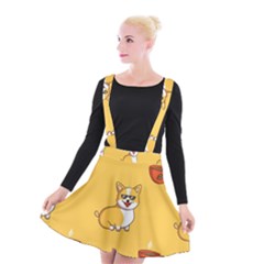 Corgi And Coffee Suspender Skater Skirt by Bigfootshirtshop