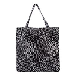 Black And White Modern Abstract Design Grocery Tote Bag